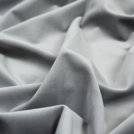 Ultra Soft Polyester Velvet - Silver - British Imported
