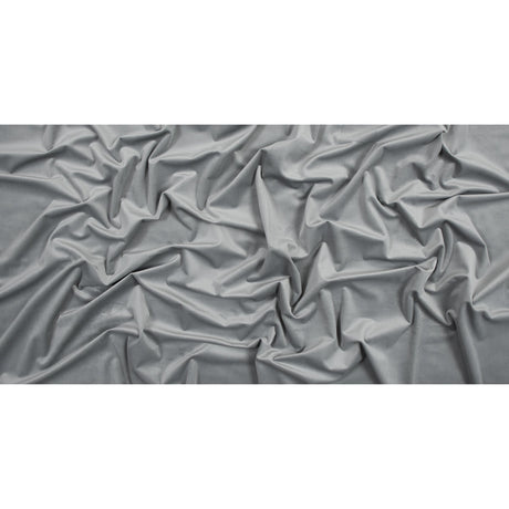 Ultra Soft Polyester Velvet - Silver - British Imported