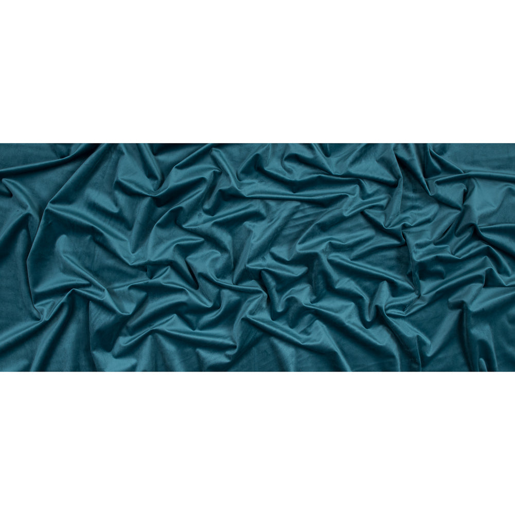 Ultra Soft Polyester Velvet - Teal - British Imported