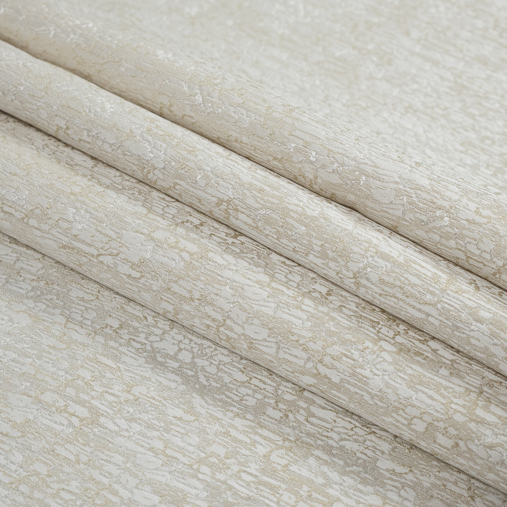 Satin-Face Jacquard - Champagne Crackle - British Imported