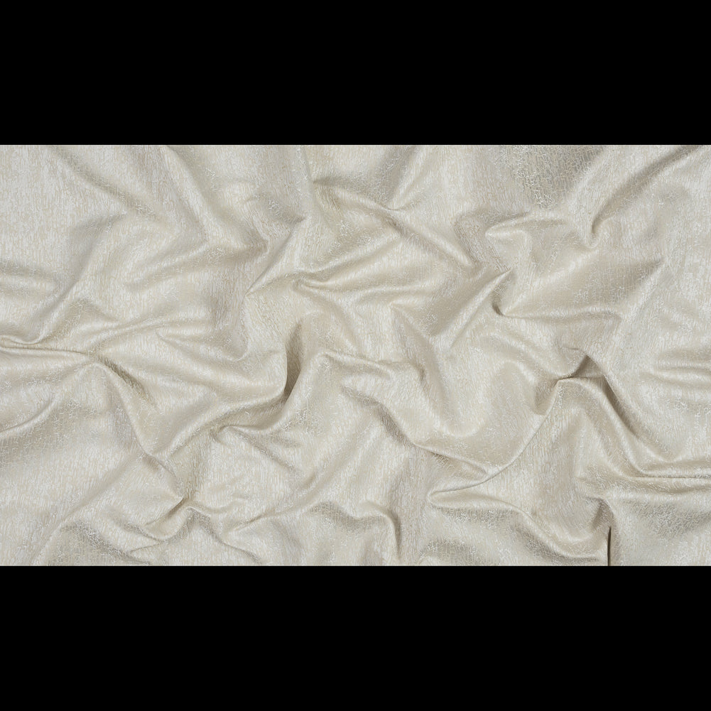 Satin-Face Jacquard - Champagne Crackle - British Imported