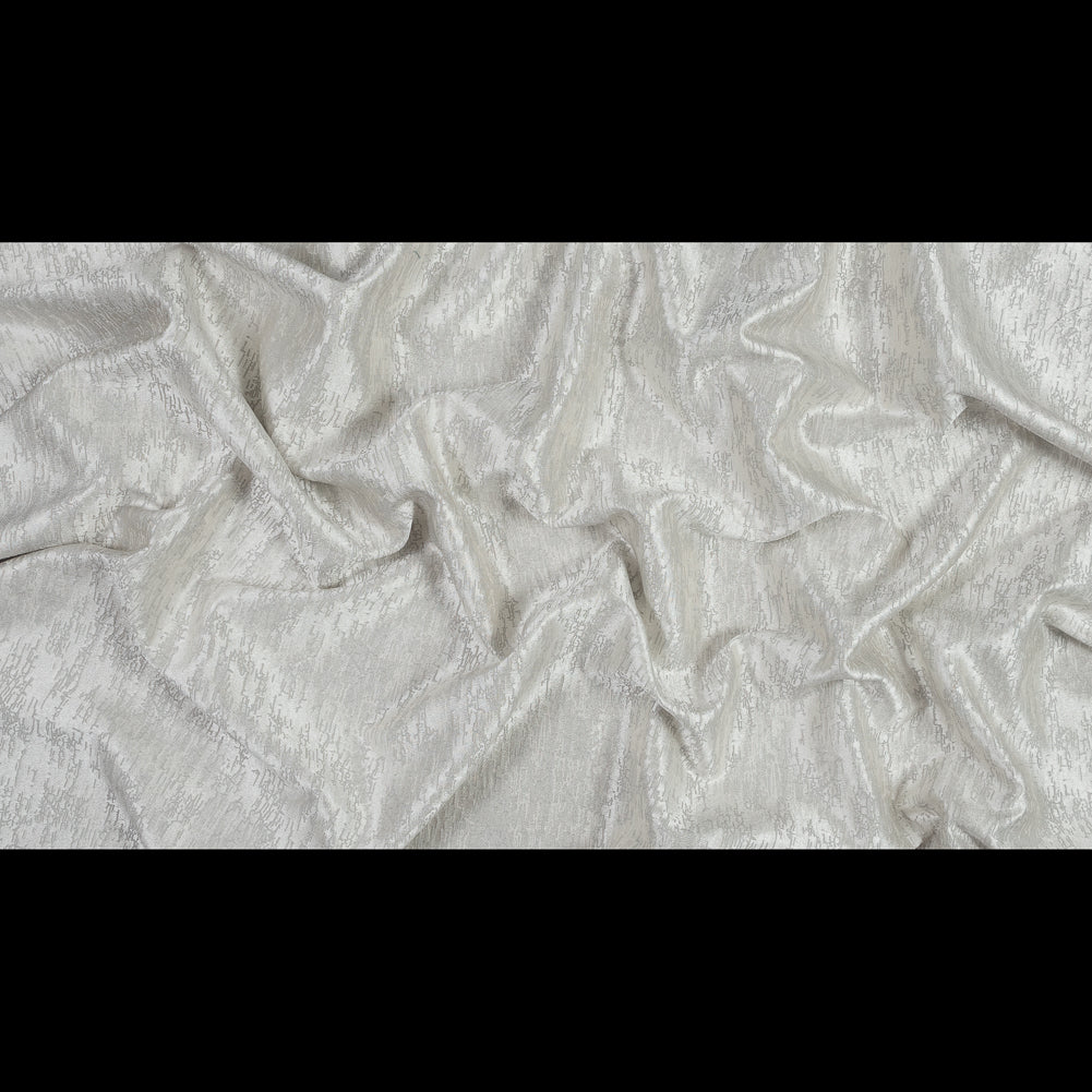 Satin-Face Jacquard - Dove Crackle - British Imported