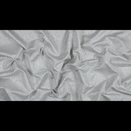 Satin-Face Jacquard - Silver Crackle - British Imported