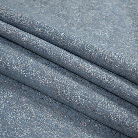 Satin-Face Jacquard - Sky Crackle - British Imported