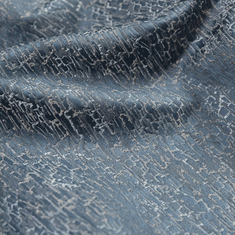 Satin-Face Jacquard - Sky Crackle - British Imported