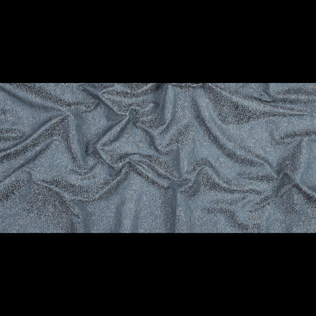 Satin-Face Jacquard - Sky Crackle - British Imported