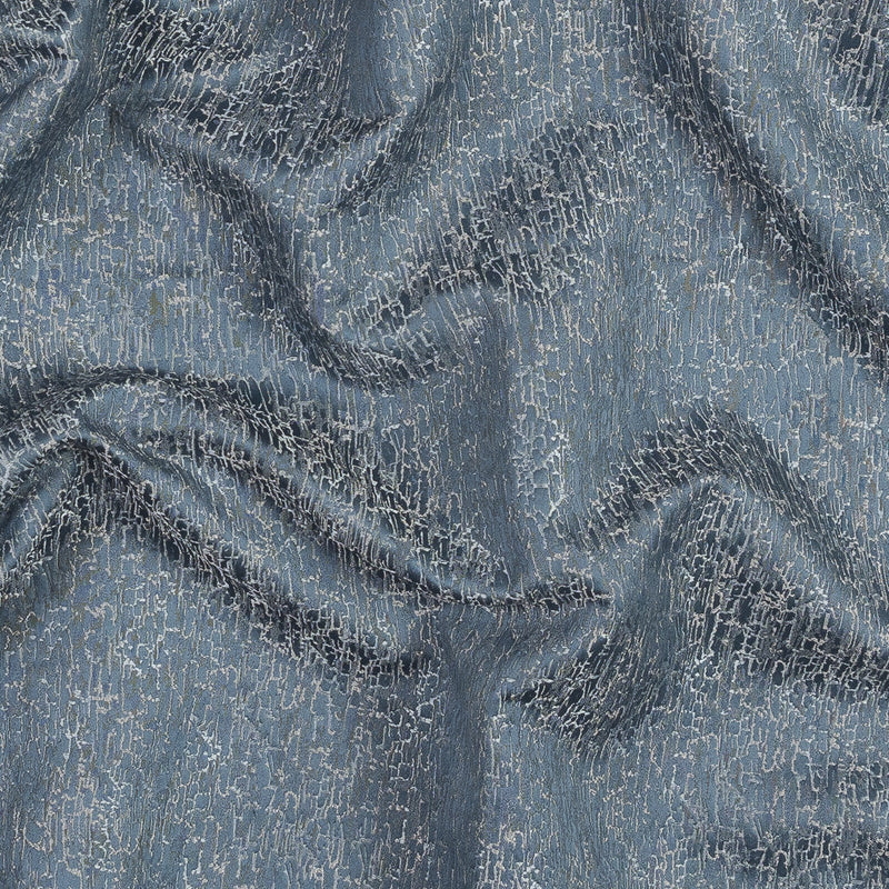 Satin-Face Jacquard - Sky Crackle - British Imported