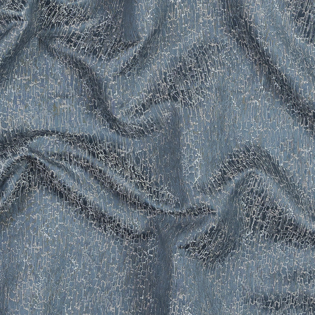 Satin-Face Jacquard - Sky Crackle - British Imported