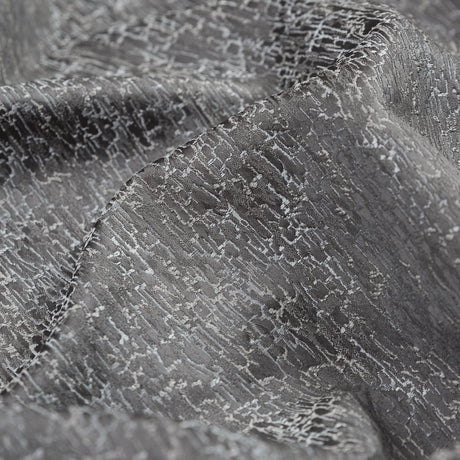Satin-Face Jacquard - Slate Crackle - British Imported