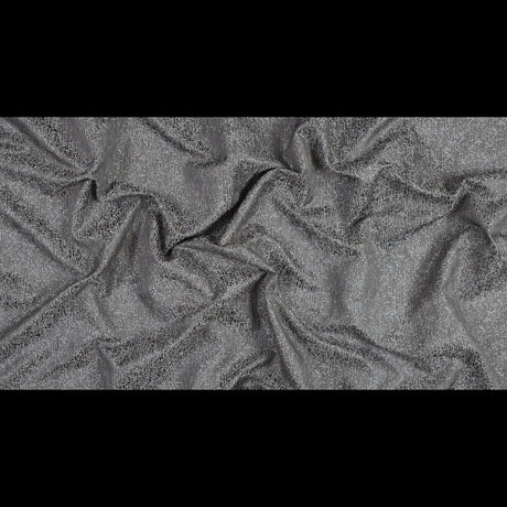 Satin-Face Jacquard - Slate Crackle - British Imported