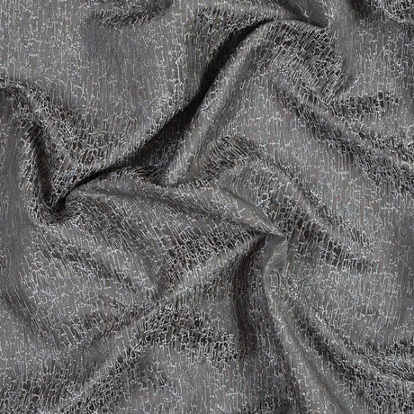 Satin-Face Jacquard - Slate Crackle - British Imported