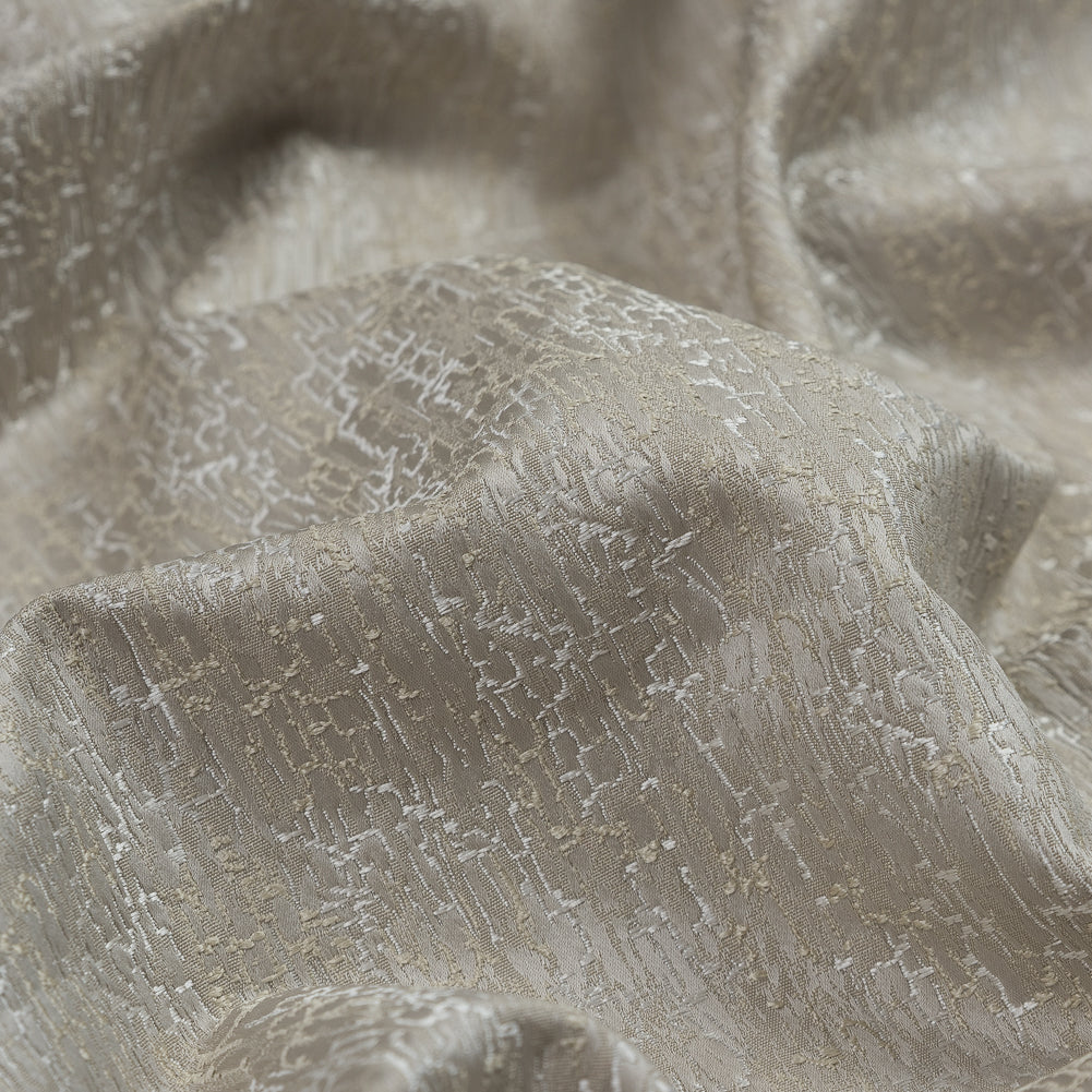 Satin-Face Jacquard - Wheat Crackle - British Imported
