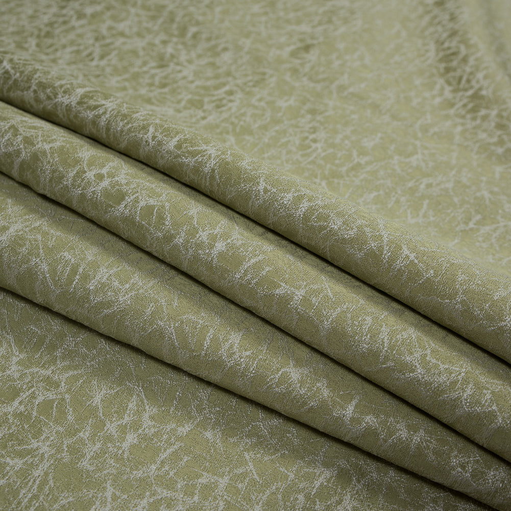 Satin-Faced Jacquard - Apple Cracked - British Imported