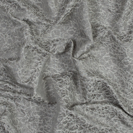 Satin-Faced Jacquard - Dove Cracked - British Imported