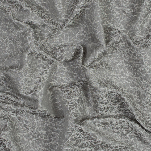 Satin-Faced Jacquard - Dove Cracked - British Imported