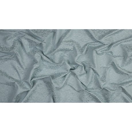 Satin-Faced Jacquard - Duckegg Cracked - British Imported