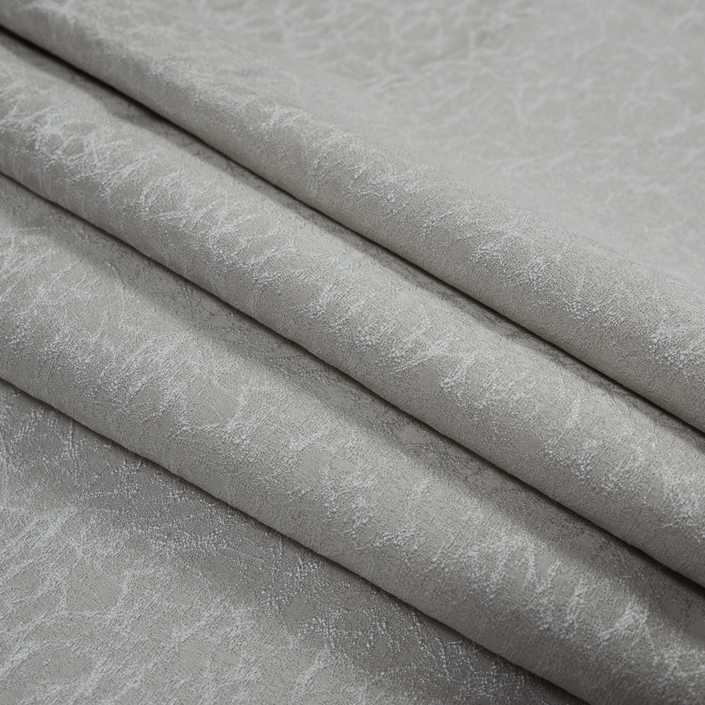 Satin-Faced Jacquard - Linen Cracked - British Imported