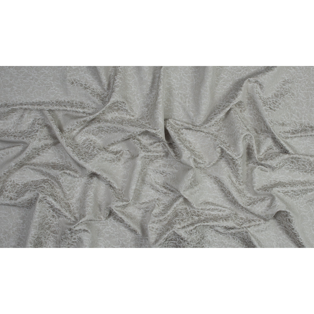 Satin-Faced Jacquard - Linen Cracked - British Imported