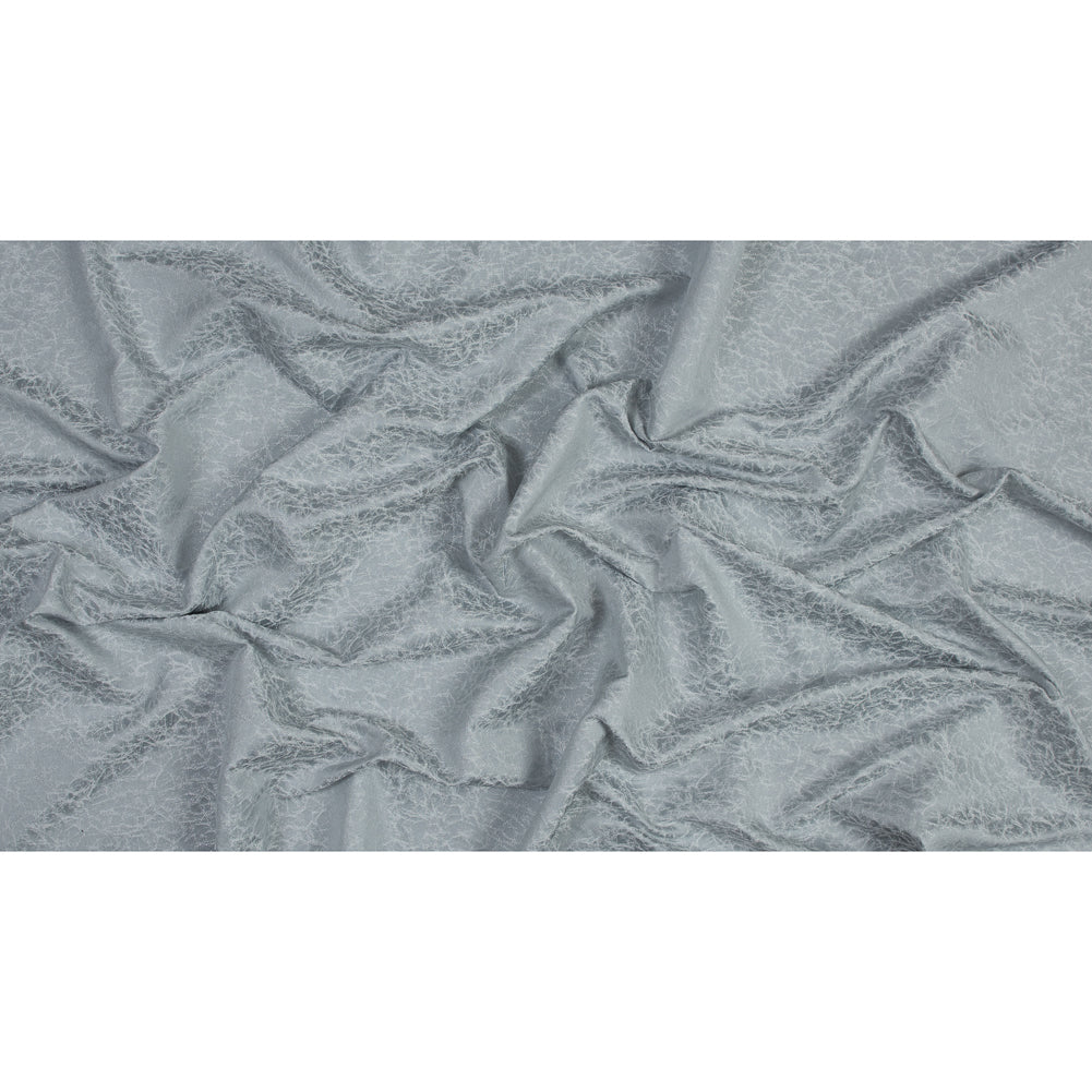 Satin-Faced Jacquard - Silver Cracked - British Imported
