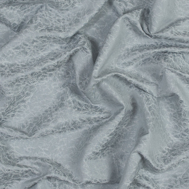 Satin-Faced Jacquard - Silver Cracked - British Imported