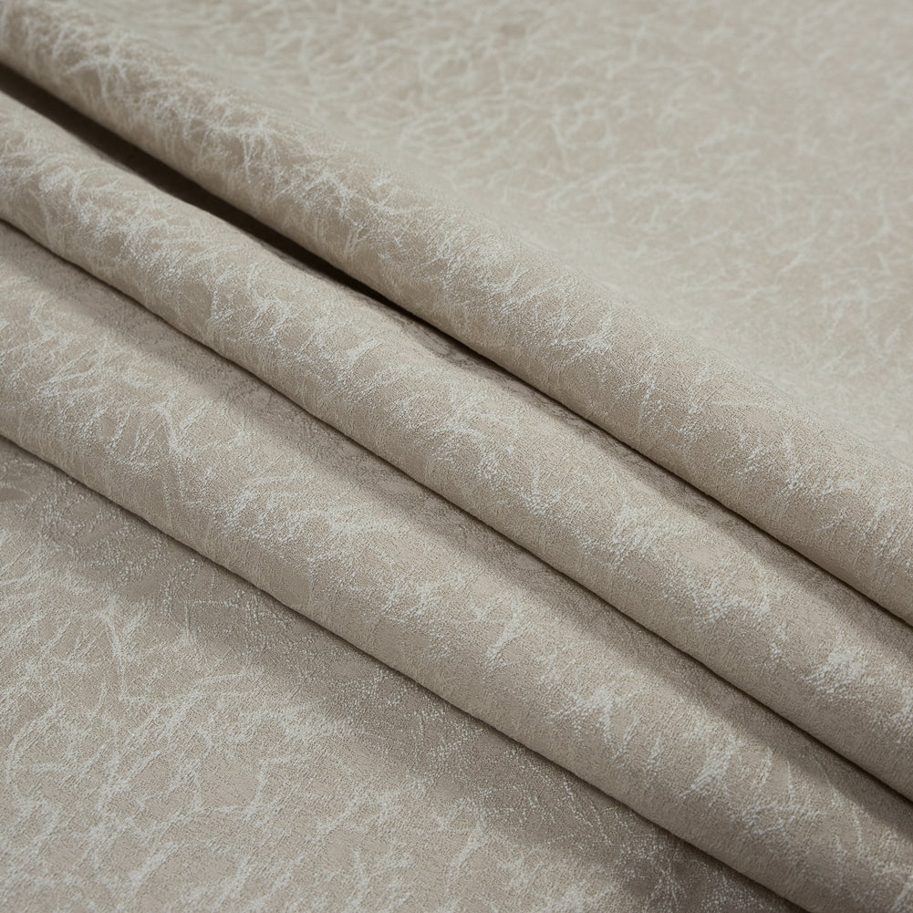 Satin-Faced Jacquard - Wheat Cracked - British Imported