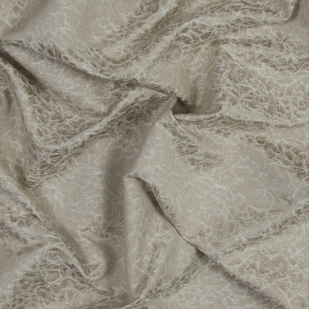 Satin-Faced Jacquard - Wheat Cracked - British Imported