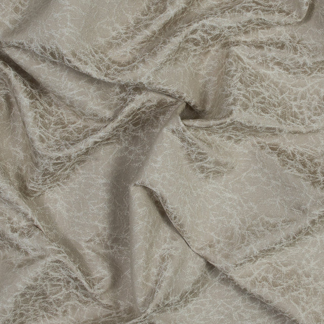 Satin-Faced Jacquard - Wheat Cracked - British Imported