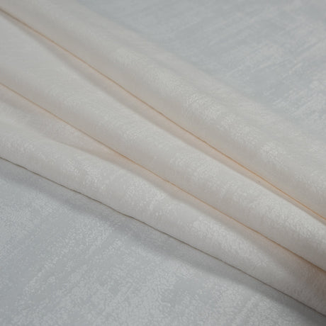 Embossed Textured Velvet - Alabaster - British Imported