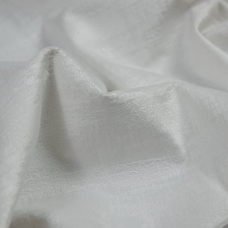 Embossed Textured Velvet - Alabaster - British Imported