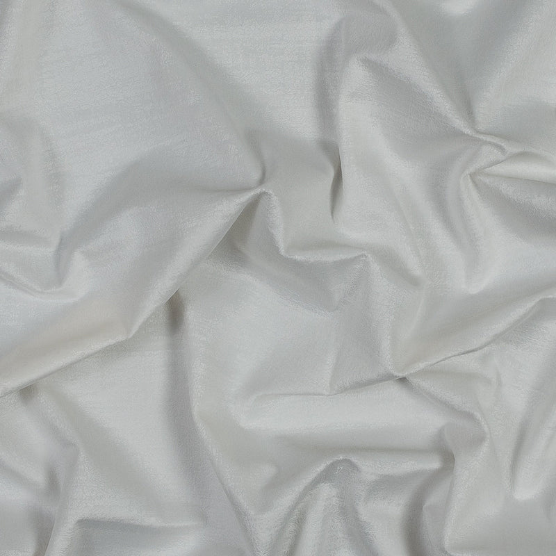 Embossed Textured Velvet - Alabaster - British Imported