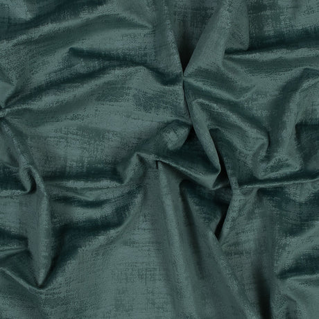 Embossed Textured Velvet - Aqua - British Imported