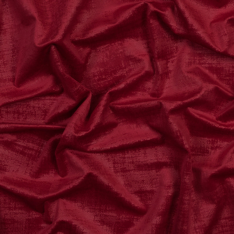 Embossed Textured Velvet - Cassis - British Imported