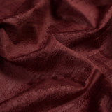 Embossed Textured Velvet - Claret - British Imported