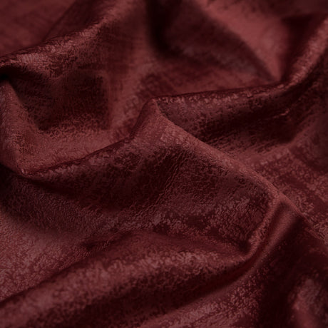 Embossed Textured Velvet - Claret - British Imported