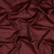 Embossed Textured Velvet - Claret - British Imported