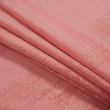 Embossed Textured Velvet - Coral - British Imported