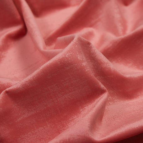 Embossed Textured Velvet - Coral - British Imported