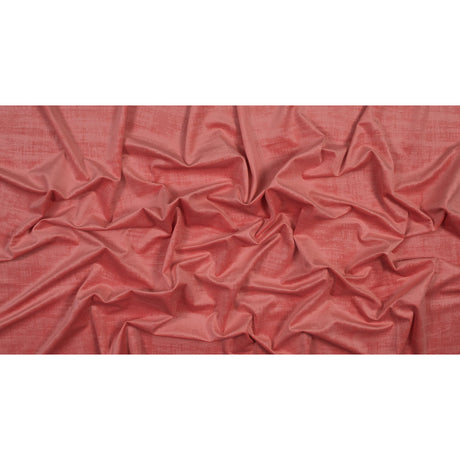 Embossed Textured Velvet - Coral - British Imported