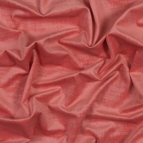 Embossed Textured Velvet - Coral - British Imported