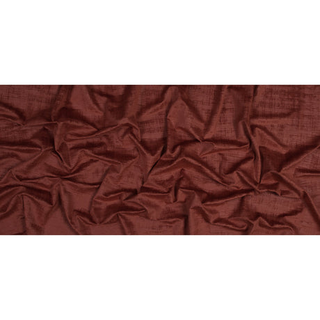 Embossed Textured Velvet - Crimson - British Imported