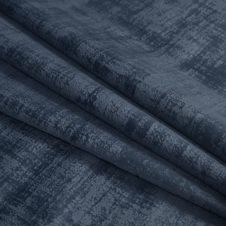 Embossed Textured Velvet - Denim - British Imported
