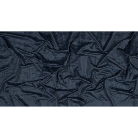 Embossed Textured Velvet - Denim - British Imported