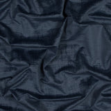 Embossed Textured Velvet - Denim - British Imported