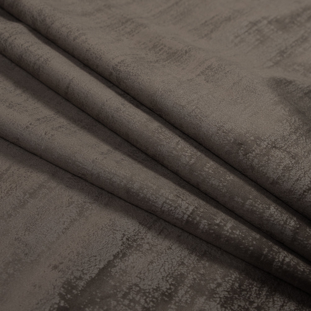 Embossed Textured Velvet - Driftwood - British Imported