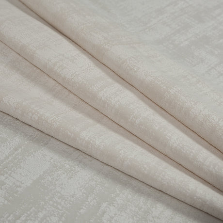 Embossed Textured Velvet - Ivory - British Imported