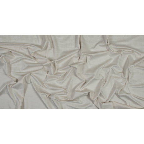 Embossed Textured Velvet - Ivory - British Imported