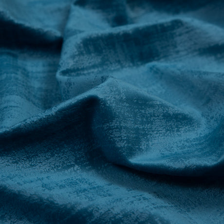 Embossed Textured Velvet - Marine - British Imported