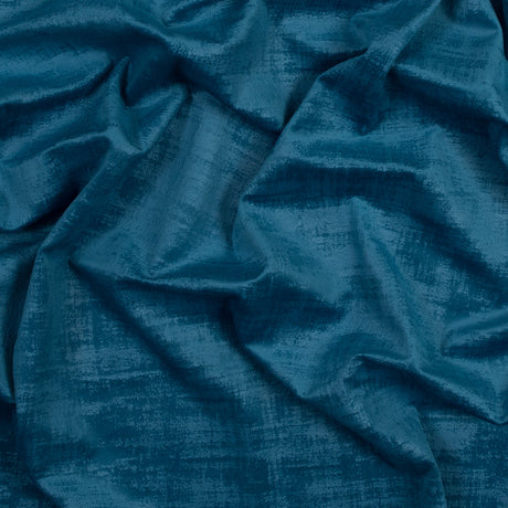 Embossed Textured Velvet - Marine - British Imported