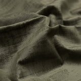 Embossed Textured Velvet - Olive - British Imported