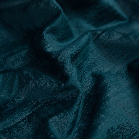 Embossed Textured Velvet - Peacock - British Imported